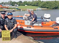 Boatwatch launched at Roadford Lake with Holsworthy police officers