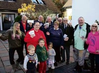 Thousands of pounds presented to charities