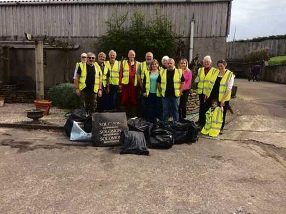 Bacon rolls for litter pick volunteers!