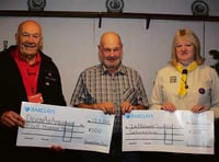 Vintage rally cheques presented