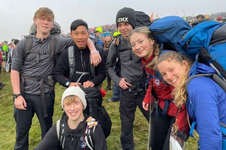 The St Joseph’s Ten Tors team