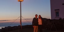 Light show at iconic Boscastle landmark