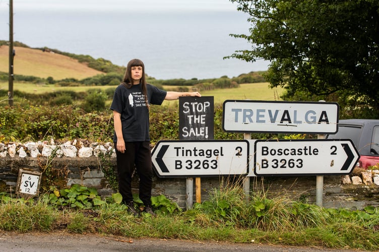 Serena Partrick has been protesting against the sale of Trevalga, Cornwall. See SWNS story SWLNtrevalgar. Residents facing eviction from one of the final Cornish communities untouched by second homes have vowed to win the ‘Battle of Trevalga’ said do ‘whatever it takes’ to stop its sale. The manor of the historic parish of Trevalga is Cornwall is home to just - but has won the support of thousands who are fighting to preserve its future. Trustees have engaged Savills to market the manor and sell it off for a guide price of Â£15.8 leaving the future of those who have lived there for decades uncertain. But a row has broken out as residents claim the sale is against the wishes of ....... who left it in his will with the intention to ‘preserve it’ for future generations.  