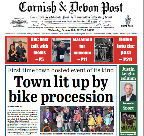 What’s inside this week’s Cornish and Devon Post?