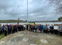 Minutes silence held one year on from Russian invasion of Ukraine