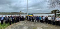 Minutes silence held one year on from Russian invasion of Ukraine