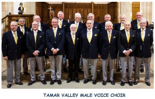 Tamar Valley Male Voice Choir's charity concert a ‘must note’ occasion