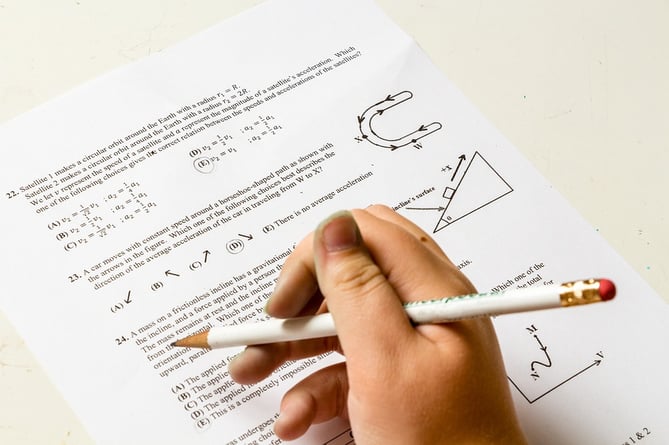 School test / exam stock image 