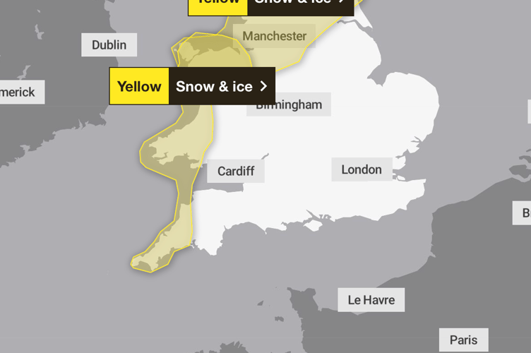 Yellow weather warning