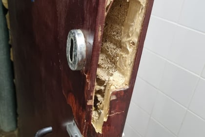 Vandal hit public toilets closed until further notice