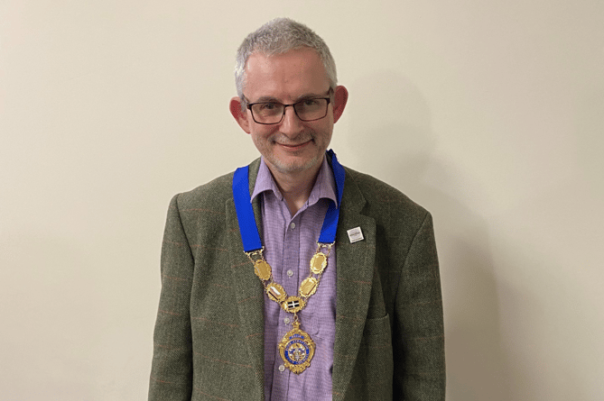Newly elected mayor of Bude-Stratton, Cllr Steven Haynes