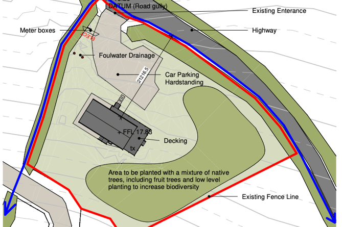 The plans for the site in Bude