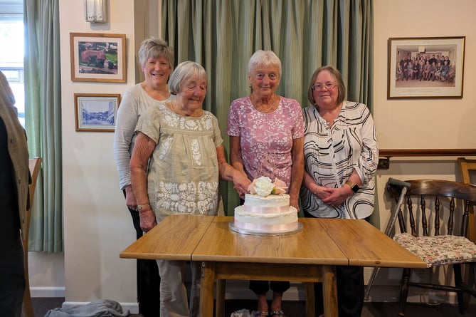 Past and presents housekeepers Pat Balsdon, Jenny Brown  Sue Lyle and Janet Pratley