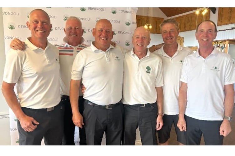 Ian Kirby, Ed Roberts, Ian French, Trevor Abbot, Paddy ford and John Bewes, Holsworthy Golf Club.