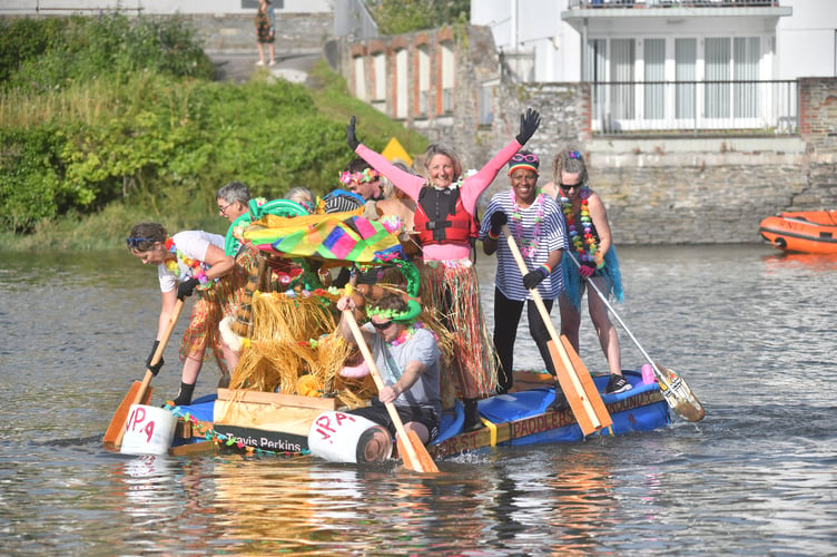 Members of the Wadebridge Primary School Academy jubilant to have made it to the finishing line 