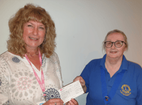 Lions support childhood bereavement charity with donation