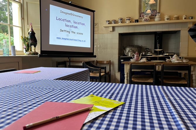 Writing workshop at Greenway. Credit National Trust Lauren Hutchinson