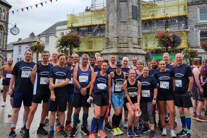 The 25-strong Launceston Road Runners squad at their home event. Picture: Launceston Road Runners