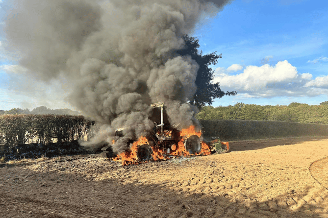 Launceston Tractor Fire