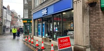 Pavement outside bank closed due to safety concerns