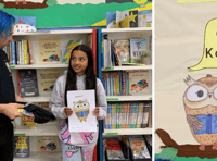 Young resident wins library mascot design competition 