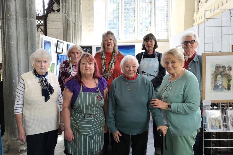 A few of the crafters at St Swithin's recent craft fair. (Picture: Sandy Cheshire)