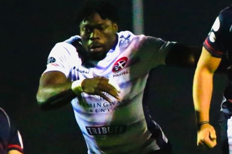 Recent loan signing Tomiwa Agbongbon made a big impact after coming on for the final 30 minutes at London Scottish last Friday night. Picture: Brian Tempest