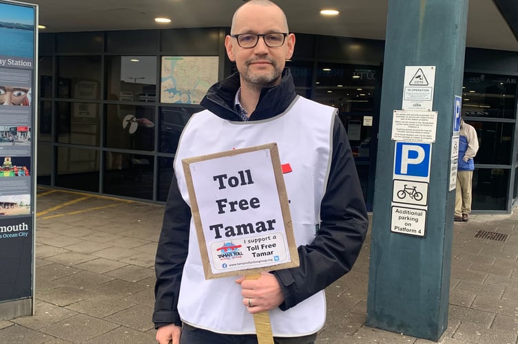 Liberal Democrat leader on Cornwall Council Colin Martin joined this morning's protest march