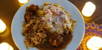 Care home enjoy Indian cuisine 