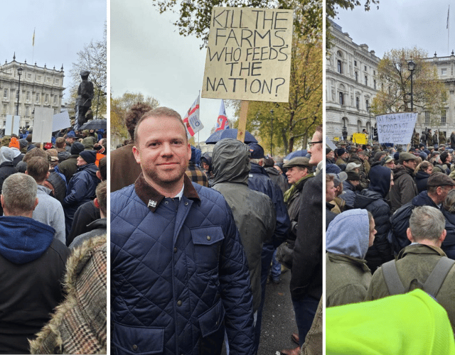 Hundreds of Cornish farmers join Westminster protest