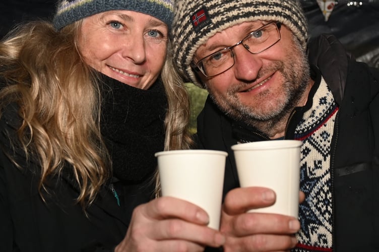 Sam and John of the Crackington Cider Company on their stall