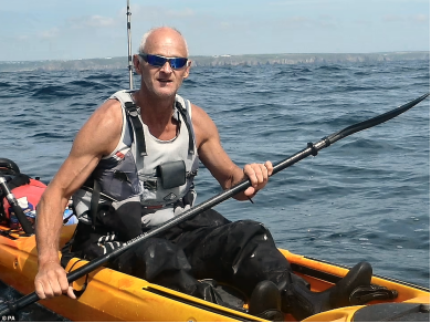 Rupert, The Lone Kayaker, on one of his adventures