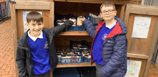 Student helps those in need with generous food donation