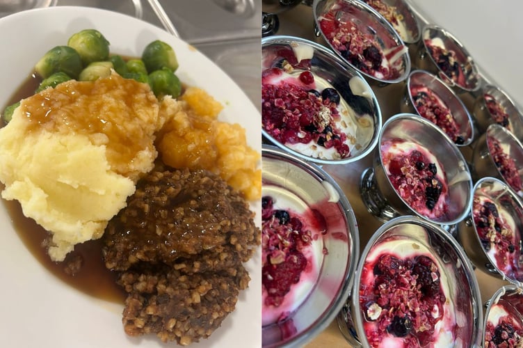 Residents at Hatherleigh Nursing Home enjoyed some traditional dishes for Burns Night