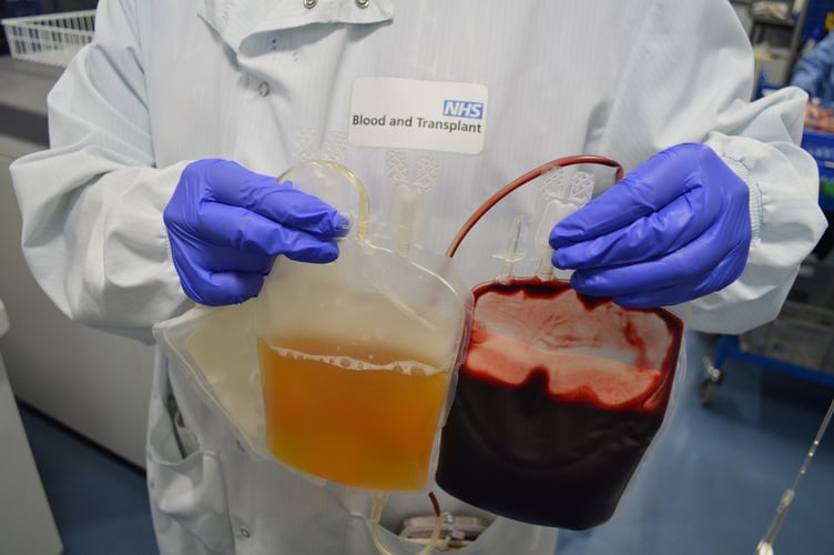 Plasma separated out from red blood cells is being used to create lifesaving medicines